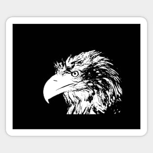 Eagle Black And White Sticker